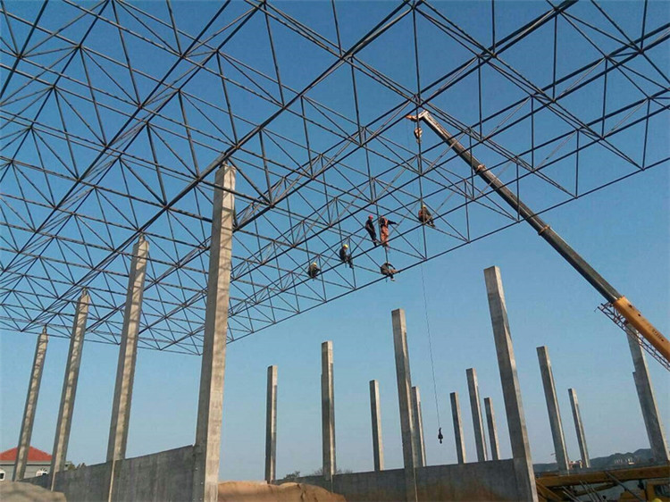 江山加气站钢结构网架案例10